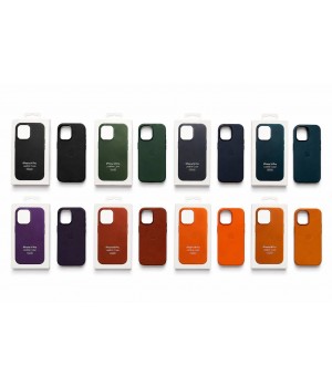 Кейсы iPhone 14 Pro Apple Leather Case with MagSafe and Animations