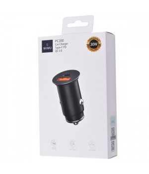 Автозарядне Wiwu Car Charger PC200 (USB-C PD+QC3.0)