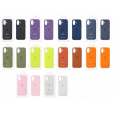 Кейсы iPhone 17 Apple Silicone Case Original with MagSafe + Sensor Button and Animation