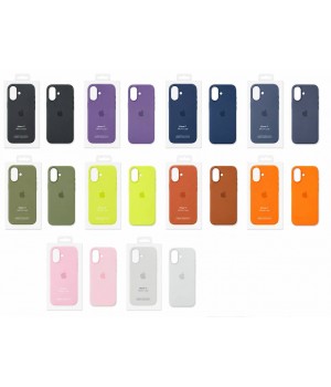 Кейси iPhone 17 Apple Silicone Case Original with MagSafe + Sensor Button and Animation