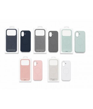 Кейси iPhone 17 Colour Silicone case with MagSafe and Sensor Button