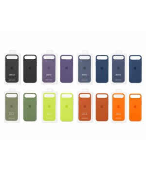 Кейси iPhone 17 Air Apple Silicone Case Original with MagSafe + Sensor Button and Animation