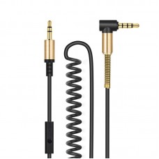 Hoco AUX Spring Audio Cable (With Mic) 