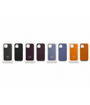 Кейсы iPhone 13 Apple Leather Case with MagSafe and Animations