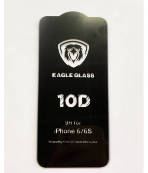 Скло iPhone 6/6S 10D Eagle Glass 0.25mm 