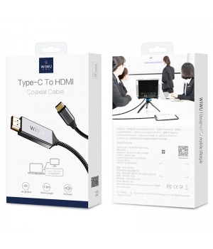 Кабель Wiwu USB-C to HDMI Coaxial Cable 