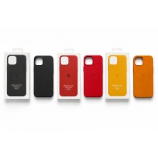 Кейсы iPhone 12/12 Pro Apple Leather Case with MagSafe