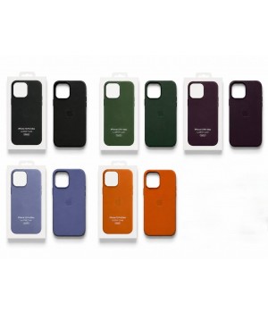 Кейсы iPhone 13 Pro Max Apple Leather Case with MagSafe and Animations