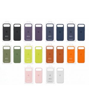 Кейси iPhone 17 Pro Apple Silicone Case Original with MagSafe + Sensor Button and Animation