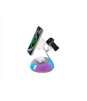 Безпровідні зарядні пристрої Aurora Qi2.0 3 in 1 Wireless Charger Wi-W036