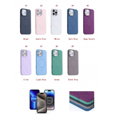 Кейсы iPhone 17 Air Colour Silicone case with MagSafe and Sensor Button