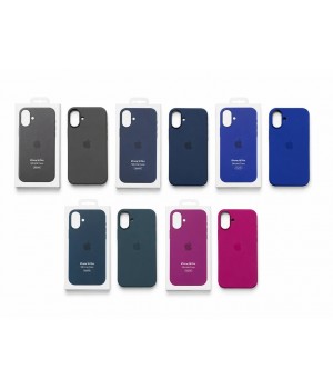 Кейсы iPhone 16 Plus Apple Silicone Case Original with MagSafe + Sensor Button and Animation