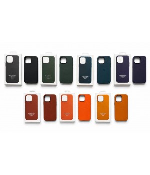 Кейсы iPhone 14 Pro Max Apple Leather Case with MagSafe and Animations