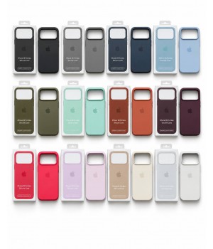 Кейси iPhone 18 Pro Max Apple Silicone Case Original with MagSafe + Sensor Button and Animation
