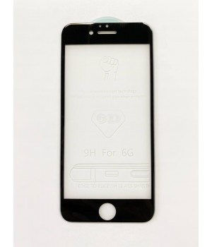 Скло iPhone 6/6S 5D Glass black 0.25mm 