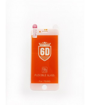 Скло iPhone 7/8/SE 9D Flexible white