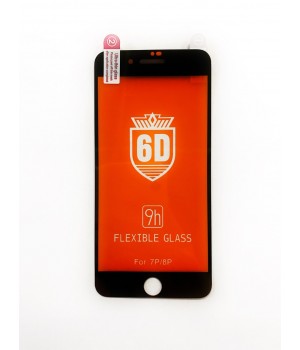 Скло iPhone 7plus/8plus 9D Flexible Glass black
