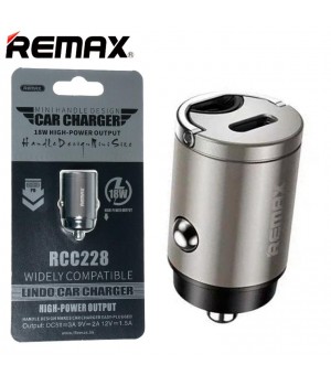 Автозарядне Remax Lindo Series Single Type-C 18W Car Charger RCC228 Автозарядне Remax Lindo Series Single Type-C 18W Car Charger RCC228