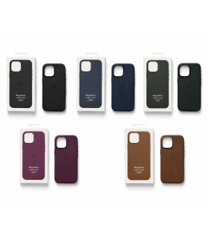 Кейсы iPhone 15 Pro Apple Leather Case with MagSafe and Animations