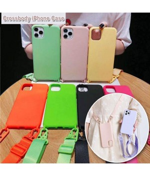 Кейси iPhone 12Pro Max Silicone case with Strap