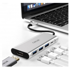 Перехідник Wiwu Alpha 5in1 USB-C Hub  A531H (HDMI + USB-C + USB3.0x3)