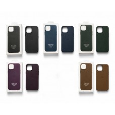 Кейсы iPhone 15 Plus Apple Leather Case with MagSafe and Animations