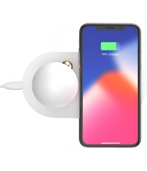 Безпровідні зарядні пристрої Baseus Wireless Charg Mushroom Lamp Desktop white