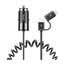 Автозарядне Baseus Car Charger Enjoy Together 2in1 black 