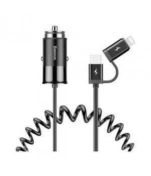Автозарядне Baseus Car Charger Enjoy Together 2in1 black 