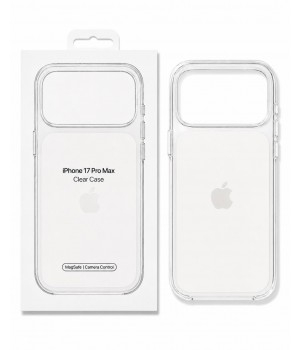 Кейси iPhone 17 Pro Max Apple Clear Case Original + with MagSafe + Sensor Button and Animation