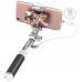 Аксесуари Селфістіки Rock Mini Selfie Stick with Wire Control & Mirror 