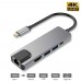 Перехідники 5 in 1 Type-C to HDMI HUB