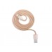 Кабелі Lightning Fashion Cable for Apple iOS (MFI) 2.0m gold