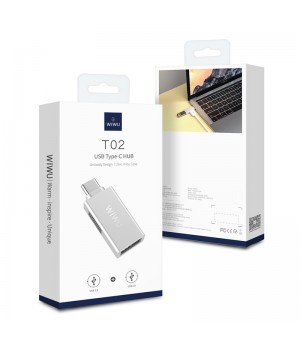 Перехідник Wiwu T02 USB USB-С Hub (USB3.0 + USB2.0)