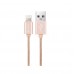Кабелі Lightning Fashion Cable for Apple iOS (MFI) 2.0m gold