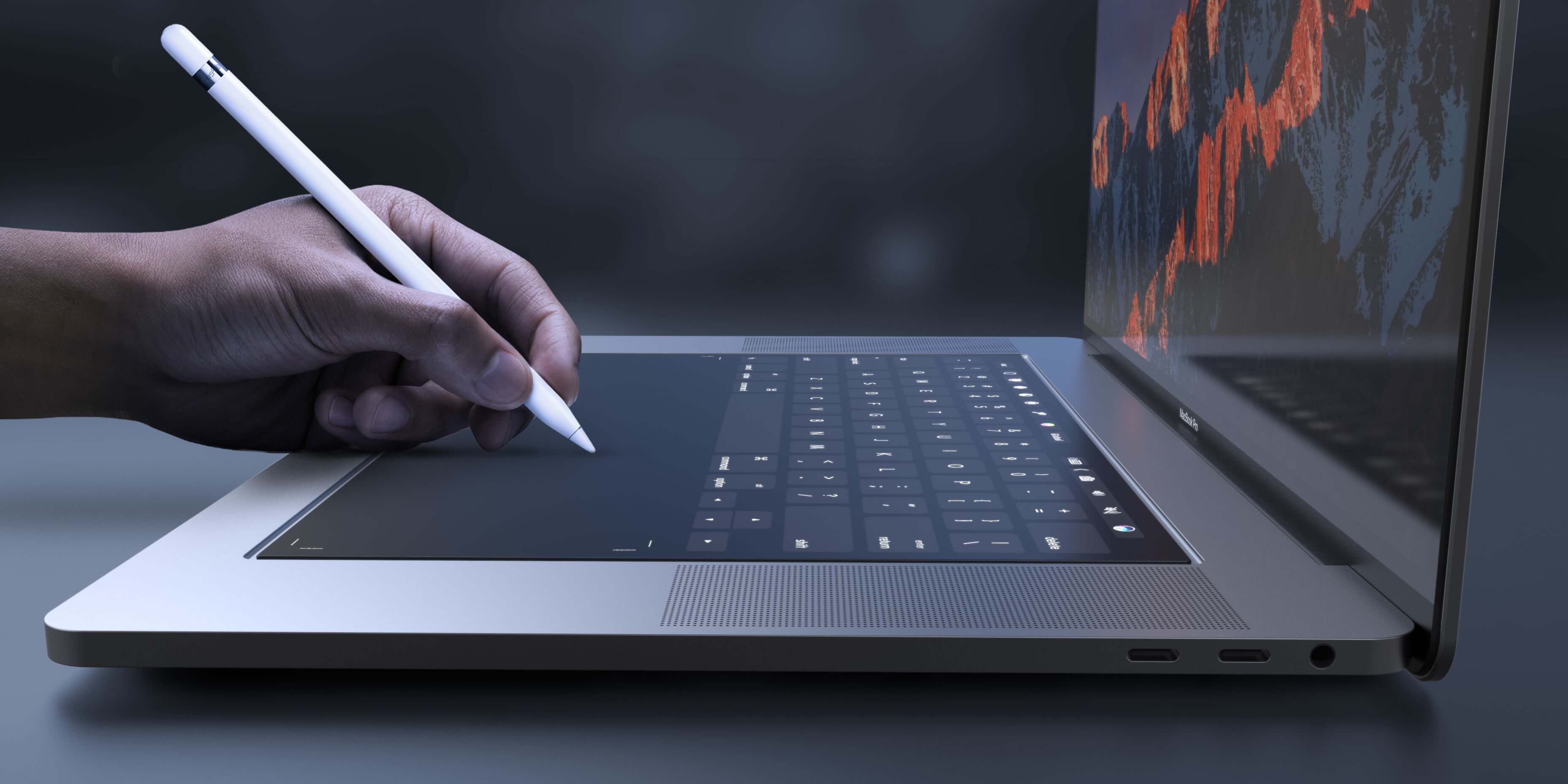 Apple запатентовала MacBook с двумя экранами